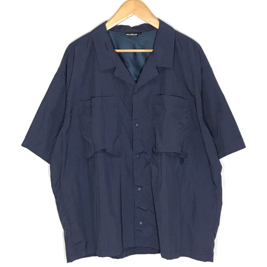 WILD THINGS | ワイルドシングス Supplex Camp S/S Shirt 半袖シャツ WT22012AD ネイビー サイズ：L【倉吉店】【代金引換不可・日時指定不可】【ポスト投函】