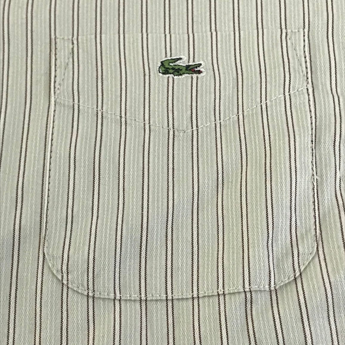 LACOSTE | ラコステ ストライプ柄 長袖シャツ CF267S サイズ：42【倉吉店】
