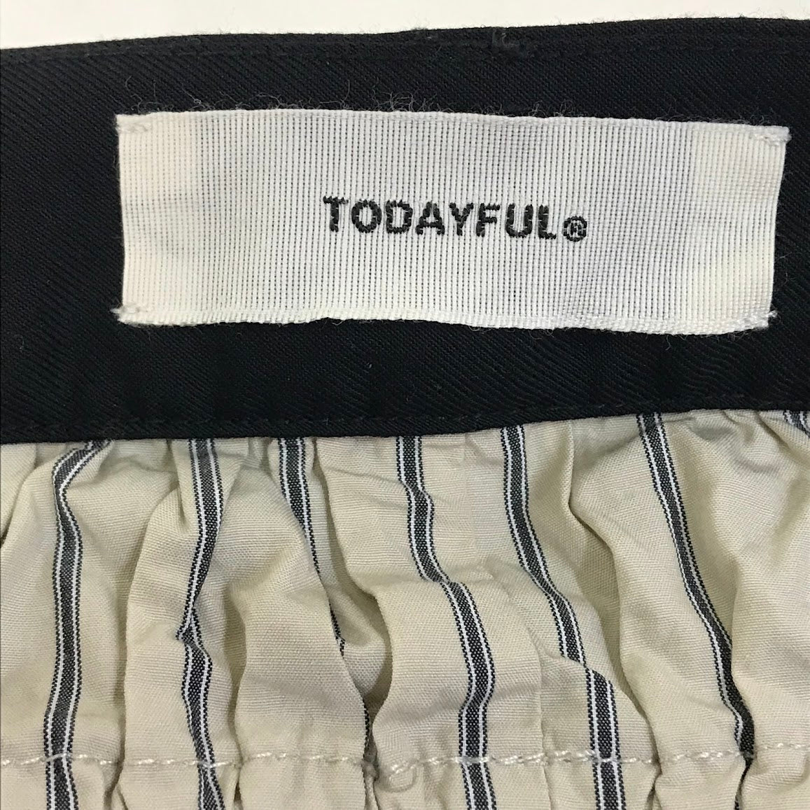 TODAYFUL | トゥデイフル Double Waist Trousers ダブルウエスト トラウザーパンツ パンツ 12410715 ブラック サイズ：38【倉吉店】