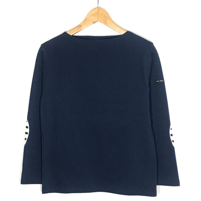 SAINT JAMES | セントジェームス OUESSANT ELBOW PATCH 長袖Ｔシャツ ネイビー【倉吉店】