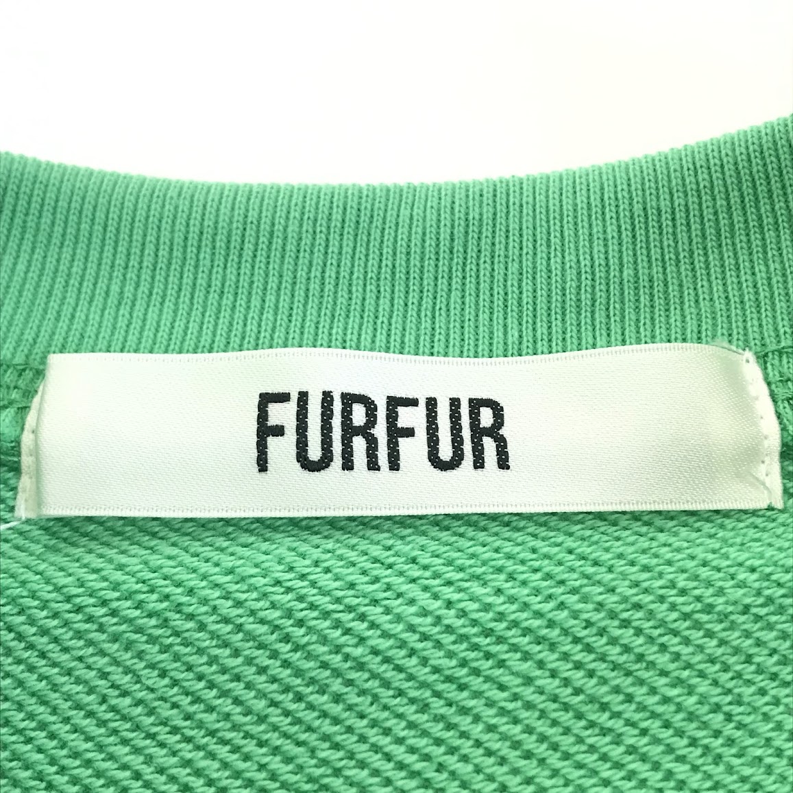 furfur | ファーファー ロゴ刺繍ウエストリブスウェットワンピース ワンピース RWCO245032 グリーン【倉吉店】