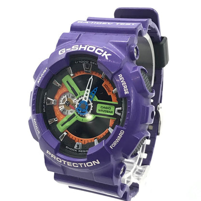 G-SHOCK | ジーショック エヴァンゲリヲン新劇場版/初号機 アナデジクォーツ 腕時計 GA-110EV-6AJR パープル【倉吉店】