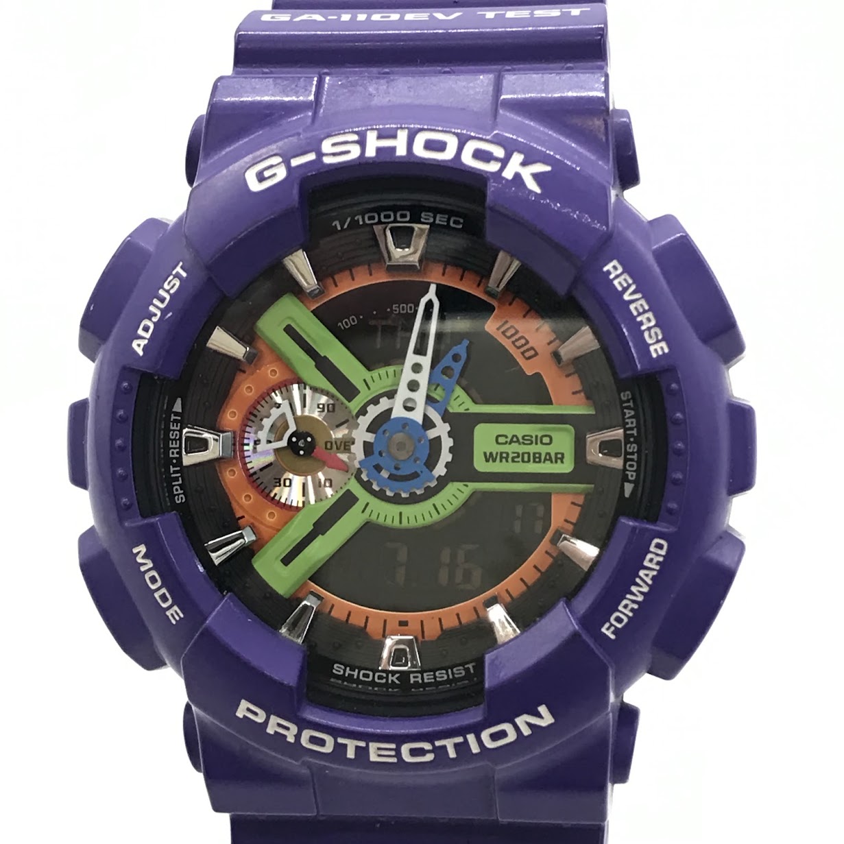 G-SHOCK | ジーショック エヴァンゲリヲン新劇場版/初号機 アナデジクォーツ 腕時計 GA-110EV-6AJR パープル【倉吉店】