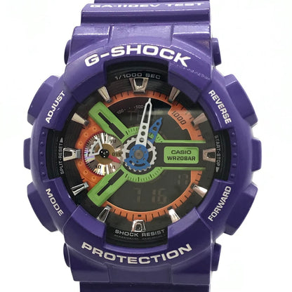 G-SHOCK | ジーショック エヴァンゲリヲン新劇場版/初号機 アナデジクォーツ 腕時計 GA-110EV-6AJR パープル【倉吉店】
