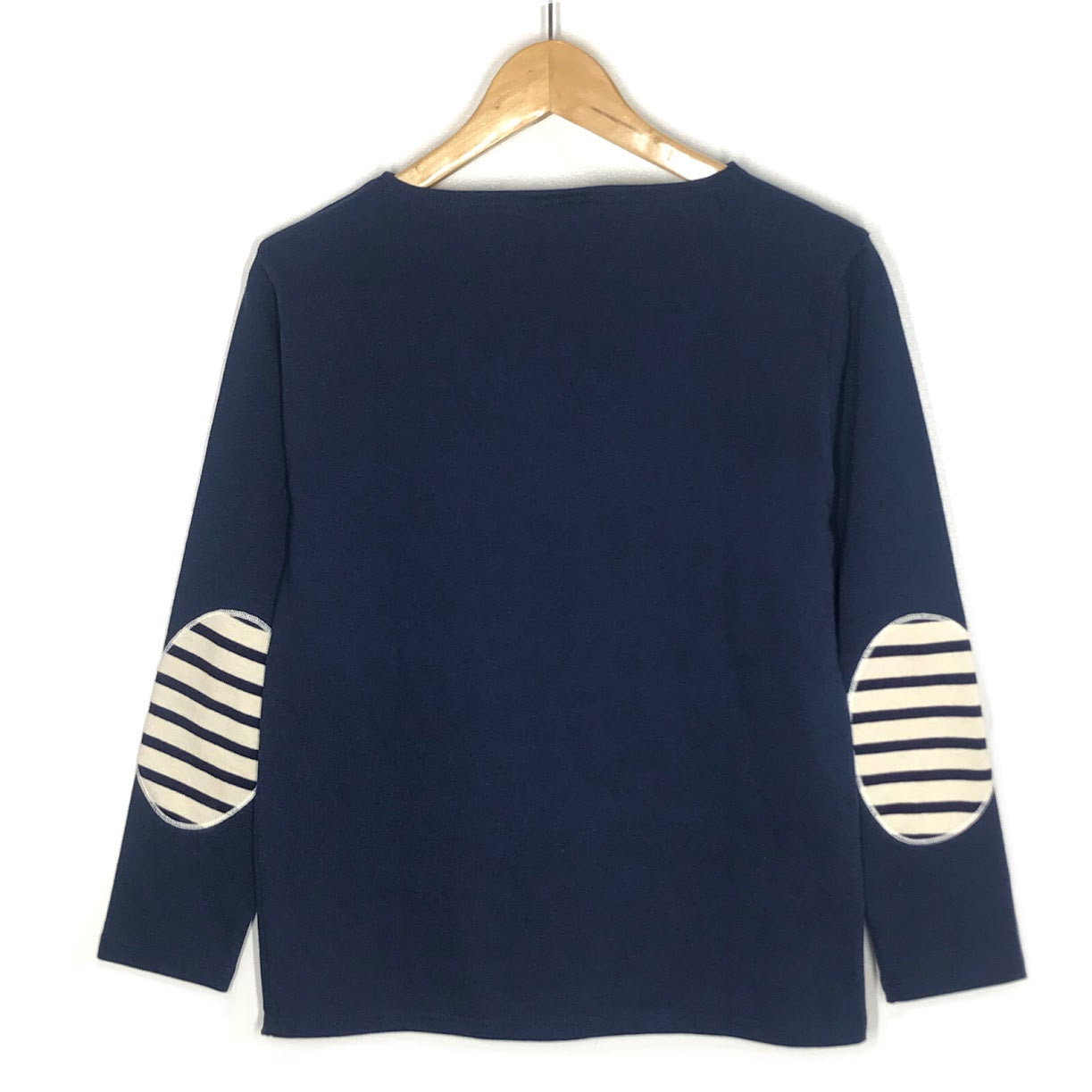 SAINT JAMES | セントジェームス OUESSANT ELBOW PATCH 長袖Ｔシャツ ネイビー【倉吉店】