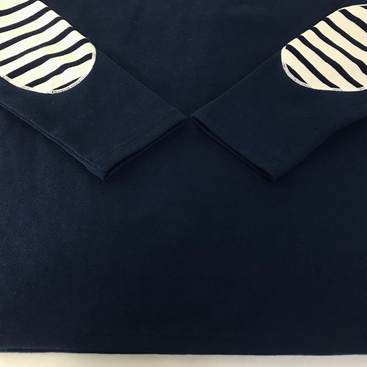 SAINT JAMES | セントジェームス OUESSANT ELBOW PATCH 長袖Ｔシャツ ネイビー【倉吉店】