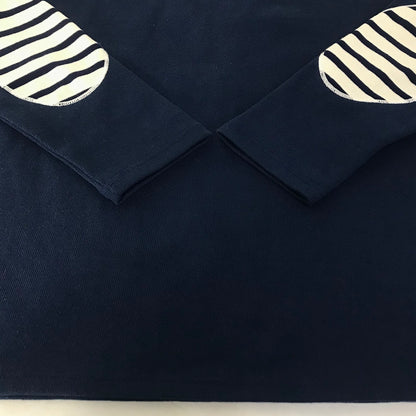 SAINT JAMES | セントジェームス OUESSANT ELBOW PATCH 長袖Ｔシャツ ネイビー【倉吉店】