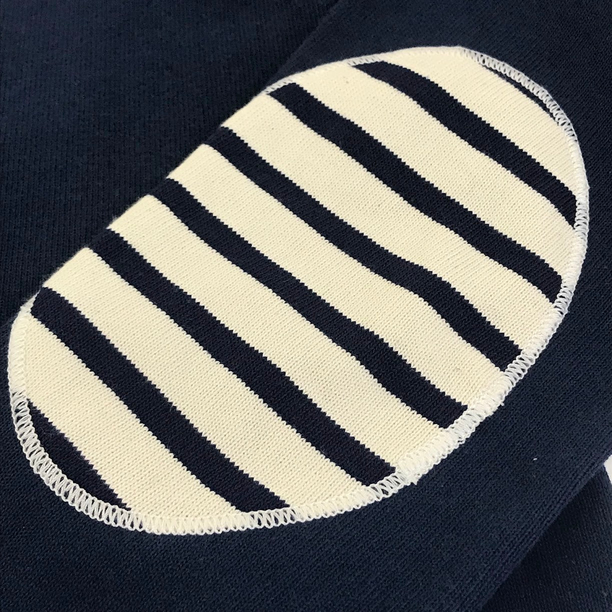 SAINT JAMES | セントジェームス OUESSANT ELBOW PATCH 長袖Ｔシャツ ネイビー【倉吉店】
