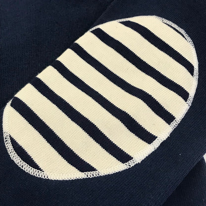 SAINT JAMES | セントジェームス OUESSANT ELBOW PATCH 長袖Ｔシャツ ネイビー【倉吉店】