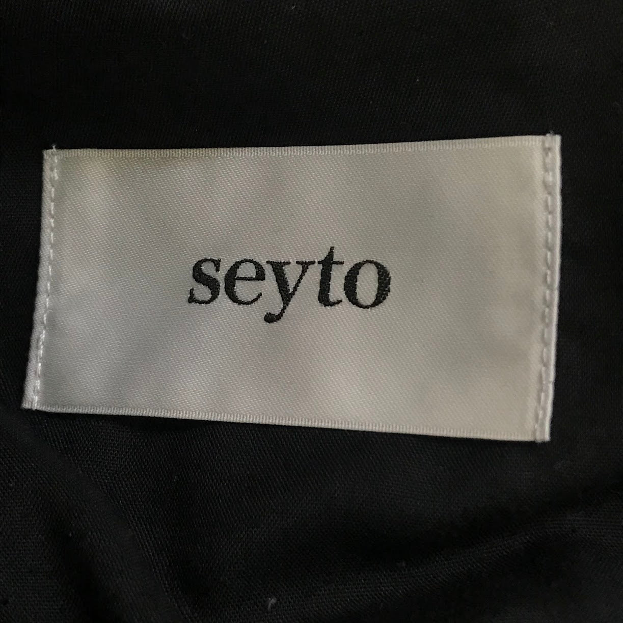 seyto｜セイト スラックス タックパンツ パンツ SEGRG0922003 ブラック サイズ：1【倉吉店】