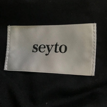 seyto｜セイト スラックス タックパンツ パンツ SEGRG0922003 ブラック サイズ：1【倉吉店】