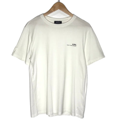 A.P.C | アーペーセー ワンポイントプリント 半袖Ｔシャツ ホワイト サイズ：S【倉吉店】【代金引換不可・日時指定不可】【ポスト投函】