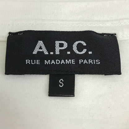 A.P.C | アーペーセー ワンポイントプリント 半袖Ｔシャツ ホワイト サイズ：S【倉吉店】【代金引換不可・日時指定不可】【ポスト投函】
