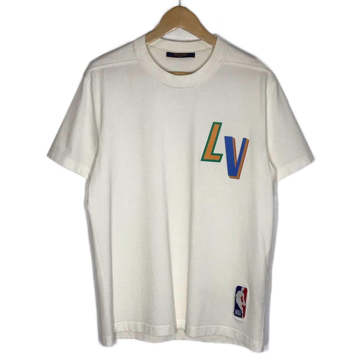 LOUIS VUITTON | ルイ・ヴィトン NBA Back Letter LV T-Shirt 半袖Ｔシャツ RM212M DT3 HLY20W アイボリー サイズ：M【倉吉店】