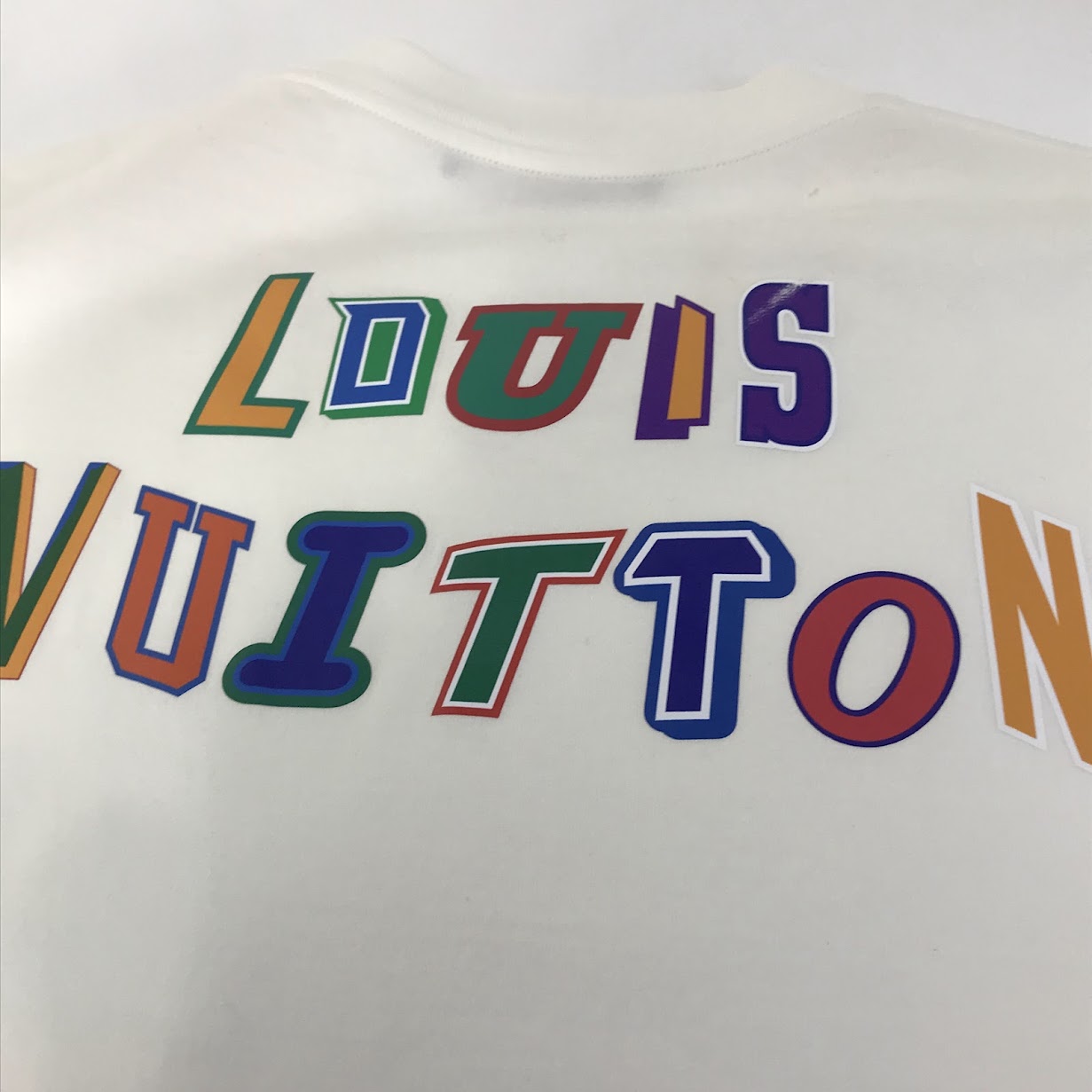 LOUIS VUITTON | ルイ・ヴィトン NBA Back Letter LV T-Shirt 半袖Ｔシャツ RM212M DT3 HLY20W アイボリー サイズ：M【倉吉店】