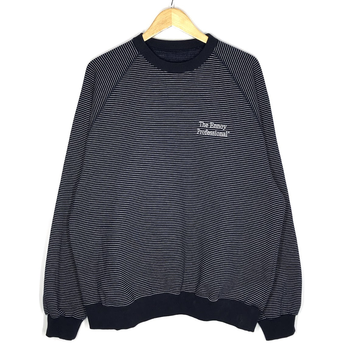 The Ennoy Professional｜エンノイ BOADER CREW NECK SWEAT ボーダー柄 スウェット AW25BRENCT01NTL ネイビー サイズ：XL【倉吉店】