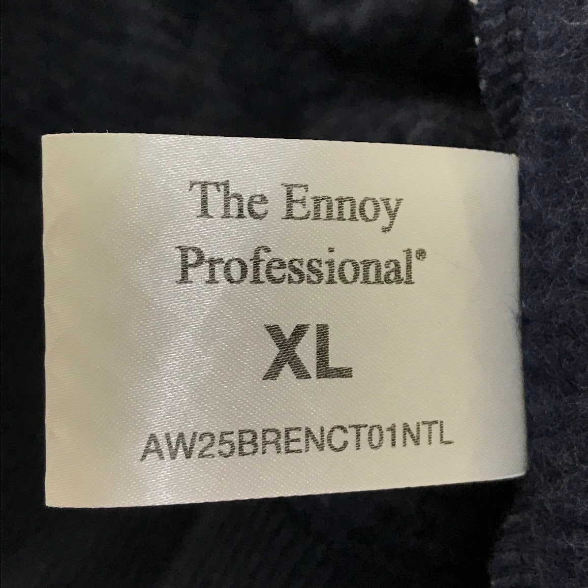 The Ennoy Professional｜エンノイ BOADER CREW NECK SWEAT ボーダー柄 スウェット AW25BRENCT01NTL ネイビー サイズ：XL【倉吉店】