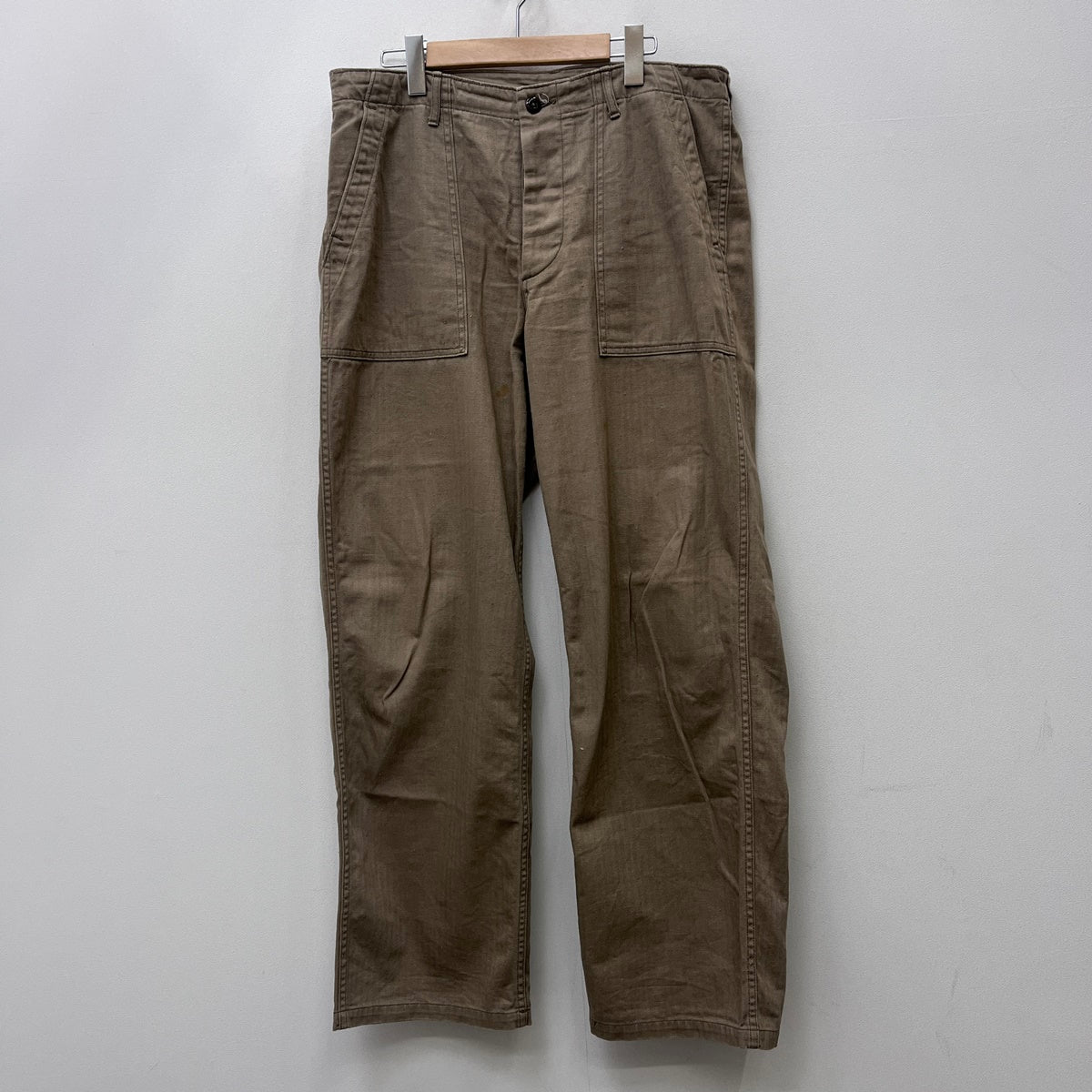 WARE HOUSE | ウェアハウス　ウエアハウス HBT MILITARY PANTS HERRINBONE パンツ ベージュ サイズ：36【加古川店】