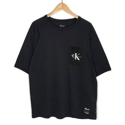 NANGA | ナンガ × Calvin Klein(カルバンクライン) 半袖Ｔシャツ ブラック サイズ：L【倉吉店】【代金引換不可・日時指定不可】【ポスト投函】