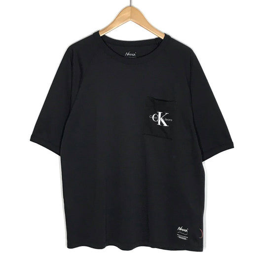 NANGA | ナンガ × Calvin Klein(カルバンクライン) 半袖Ｔシャツ ブラック サイズ：L【倉吉店】【代金引換不可・日時指定不可】【ポスト投函】