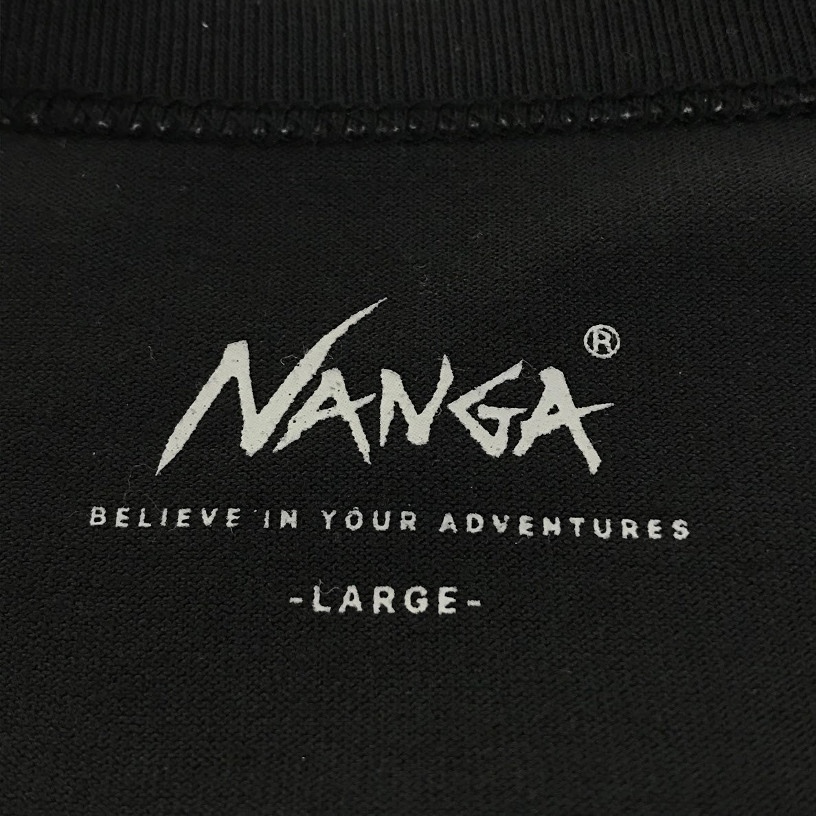 NANGA | ナンガ × Calvin Klein(カルバンクライン) 半袖Ｔシャツ ブラック サイズ：L【倉吉店】【代金引換不可・日時指定不可】【ポスト投函】