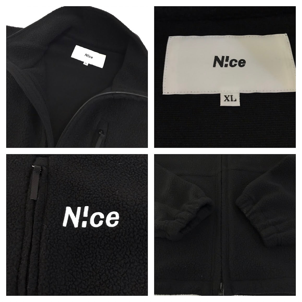 N!ce shop｜ナイスショップ Fleece Trousers Black フリース セットアップ セットアップ NC-JKPT02 ブラック サイズ：XL【倉吉店】