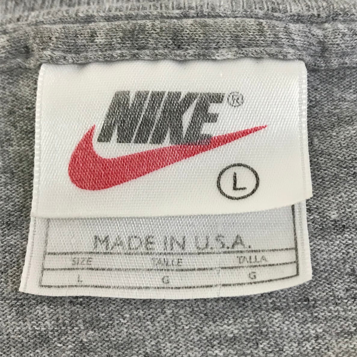 NIKE | ナイキ USA製 半袖Ｔシャツ 920220KL4 グレー サイズ：L【倉吉店】【代金引換不可・日時指定不可】【ポスト投函】