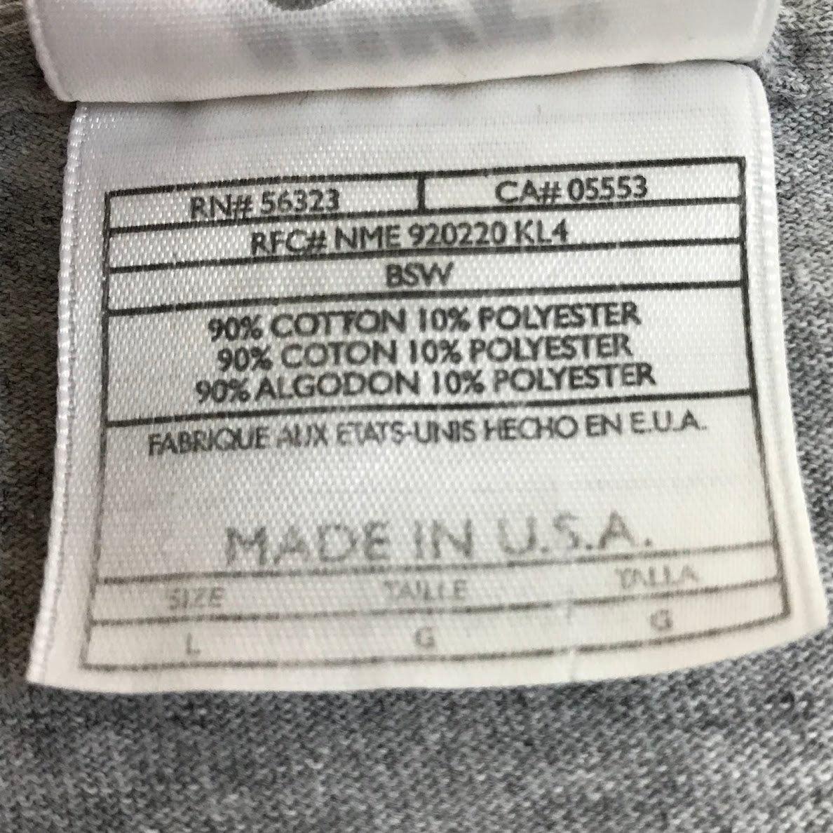NIKE | ナイキ USA製 半袖Ｔシャツ 920220KL4 グレー サイズ：L【倉吉店】【代金引換不可・日時指定不可】【ポスト投函】
