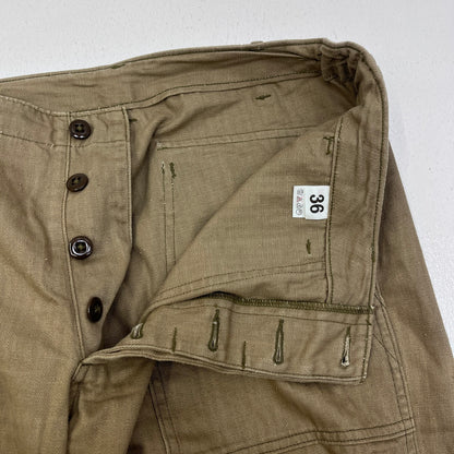 WARE HOUSE | ウェアハウス　ウエアハウス HBT MILITARY PANTS HERRINBONE パンツ ベージュ サイズ：36【加古川店】