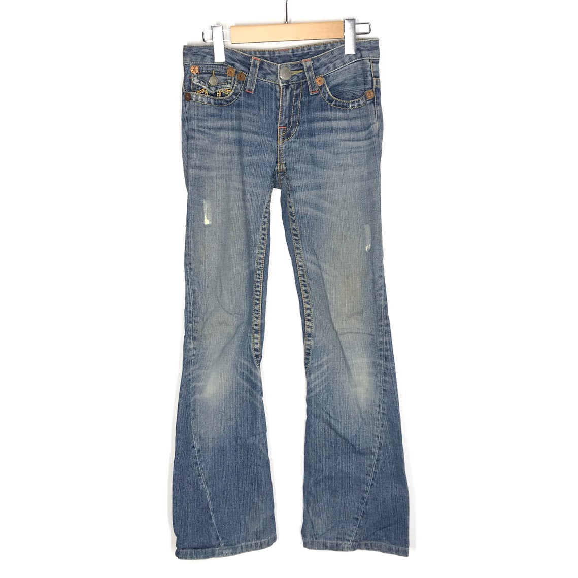 TRUE RELIGION | トゥルーレリジョン joey big t フレアデニム デニムパンツ ブルー サイズ：26【倉吉店】