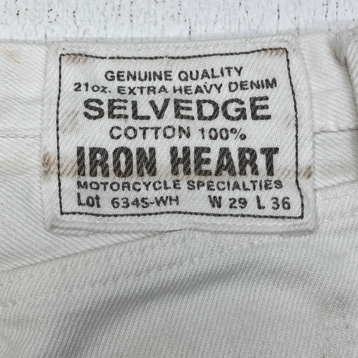 IRON HEART | アイアンハート デニムパンツ 634S-WH ホワイト サイズ：29【加古川店】