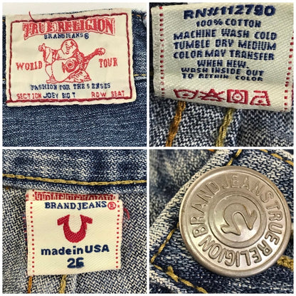 TRUE RELIGION | トゥルーレリジョン joey big t フレアデニム デニムパンツ ブルー サイズ：26【倉吉店】