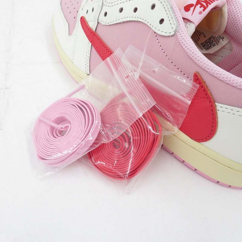 NIKE | ナイキ ×Travis Scott 'Tropical Pink' スニーカー IQ7604-101 エアジョーダン ピンク 28.5cm【瀬戸大橋店】