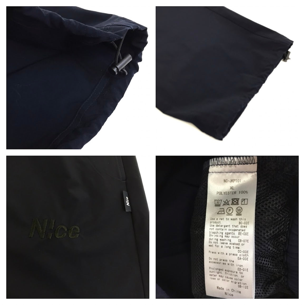 N!ce shop｜ナイスショップ WATER PROOF SETUP ウォータープルーフセットアップ セットアップ ネイビー サイズ：XL【倉吉店】
