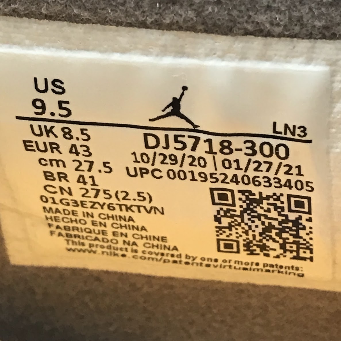 NIKE | ナイキ AIR JORDAN 4 RETRO '30TH ANNIVERSARY' UNION LA スニーカー DJ5718-300 デザート モス/ターコイズ ブルー-ダーク アイリス 27.5cm【倉吉店】