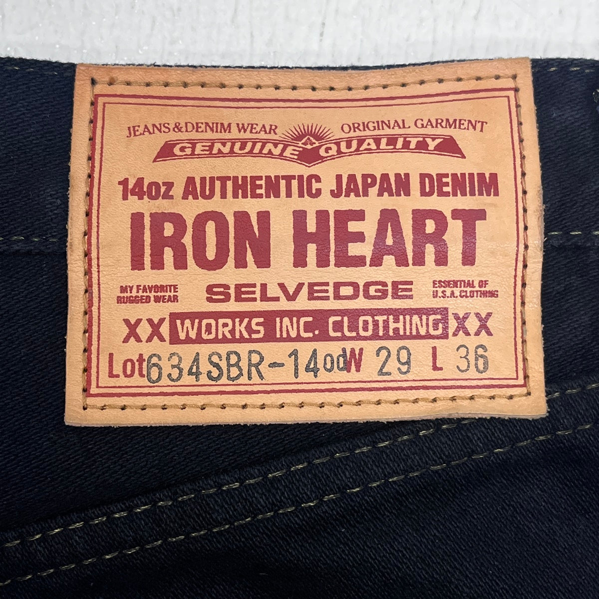 IRON HEART | アイアンハート デニムパンツ 634SBR-14od ブラック サイズ：29【加古川店】