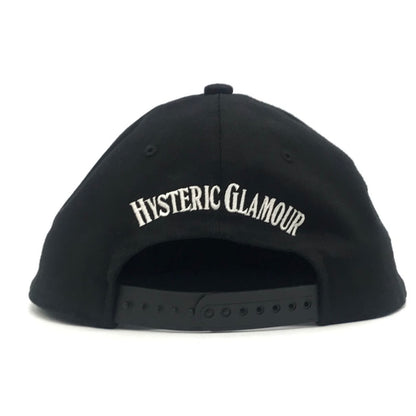 HYSTERIC GLAMOUR | ヒステリックグラマー HYS WHISKY刺繍 キャップ キャップ 02233QH09 ブラック【倉吉店】