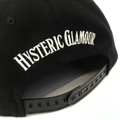 HYSTERIC GLAMOUR | ヒステリックグラマー HYS WHISKY刺繍 キャップ キャップ 02233QH09 ブラック【倉吉店】