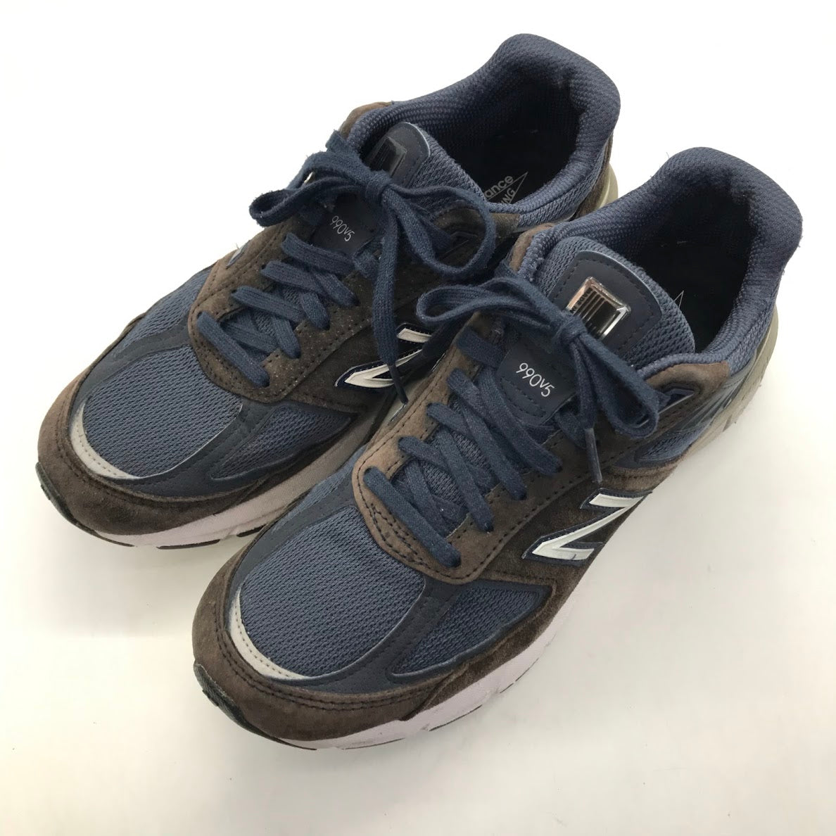NEW BALANCE | ニューバランス スニーカー M990NV5 ネイビー×ブラウン 26cm【倉吉店】