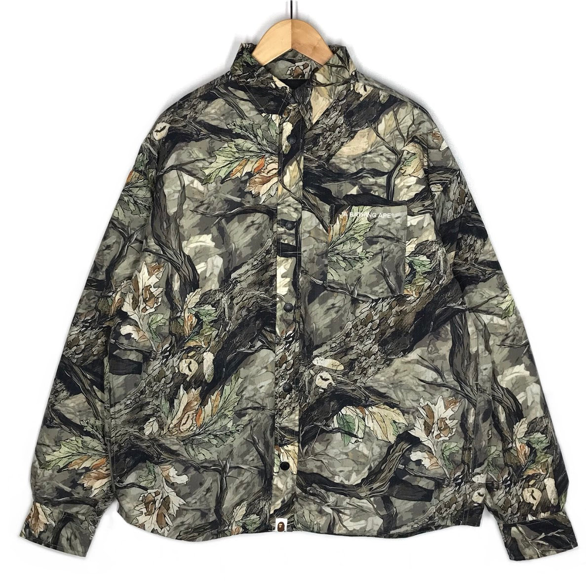 A BATHING APE | アベイシングエイプ TREE EDGE CAMO DOWN SHIRT JACKET ツリーカモ ダウンシャツジャケット ダウンジャケット 1L80144002 ツリーカモ サイズ：M【倉吉店】
