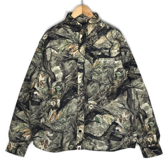 A BATHING APE | アベイシングエイプ TREE EDGE CAMO DOWN SHIRT JACKET ツリーカモ ダウンシャツジャケット ダウンジャケット 1L80144002 ツリーカモ サイズ：M【倉吉店】