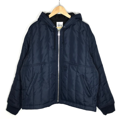 STUSSY | ステューシー Quilted Nylon Work キルテッドナイロンワークジャケット 中綿ジャケット 115858 ネイビー サイズ：L【倉吉店】