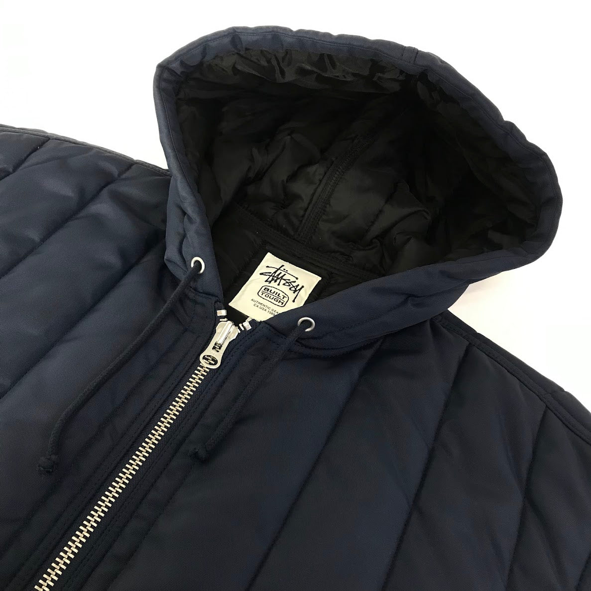 STUSSY | ステューシー Quilted Nylon Work キルテッドナイロンワークジャケット 中綿ジャケット 115858 ネイビー サイズ：L【倉吉店】