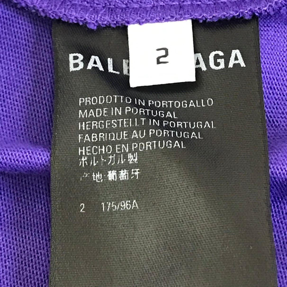 BALENCIAGA | バレンシアガ BEBE ラインストーン 半袖Ｔシャツ 681314 TLVH4 パープル サイズ：2【倉吉店】
