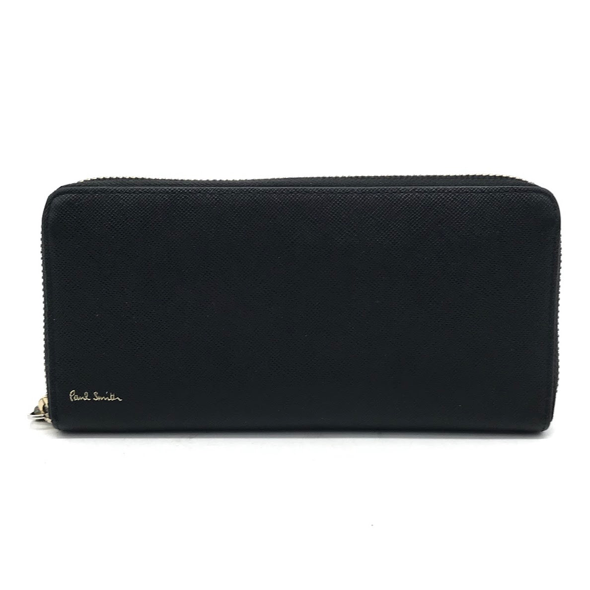 Paul Smith | ポール・スミス ジップストローグレイン ラウンドファスナー長財布 長財布 ブラック【倉吉店】【代金引換不可・日時指定不可】【ポスト投函】
