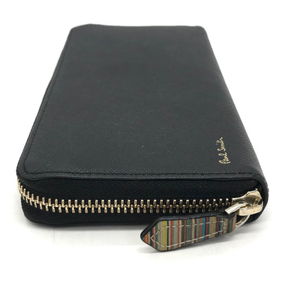 Paul Smith | ポール・スミス ジップストローグレイン ラウンドファスナー長財布 長財布 ブラック【倉吉店】【代金引換不可・日時指定不可】【ポスト投函】