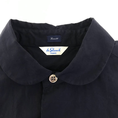 LE GLAZIK | ルグラジック ラウンドカラー長袖シャツ 長袖シャツ JL-3299 ネイビー サイズ：36【倉吉店】