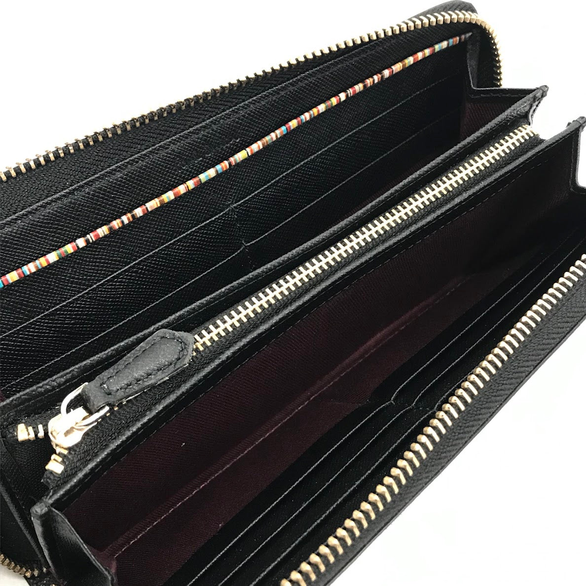Paul Smith | ポール・スミス ジップストローグレイン ラウンドファスナー長財布 長財布 ブラック【倉吉店】【代金引換不可・日時指定不可】【ポスト投函】