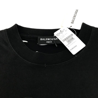 BALENCIAGA | バレンシアガ デストロイ加工ロゴプリント 半袖Ｔシャツ 651795 TKVB8 ブラック サイズ：S【倉吉店】