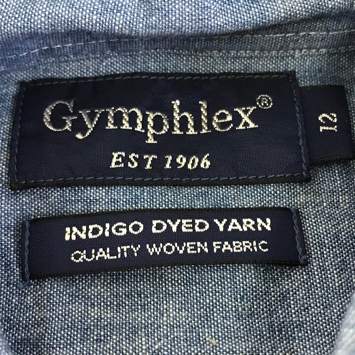 GYMPHLEX | ジムフレックス L/Sオックスフォード B.Dシャツ 長袖シャツ J-0872 ブルー【倉吉店】